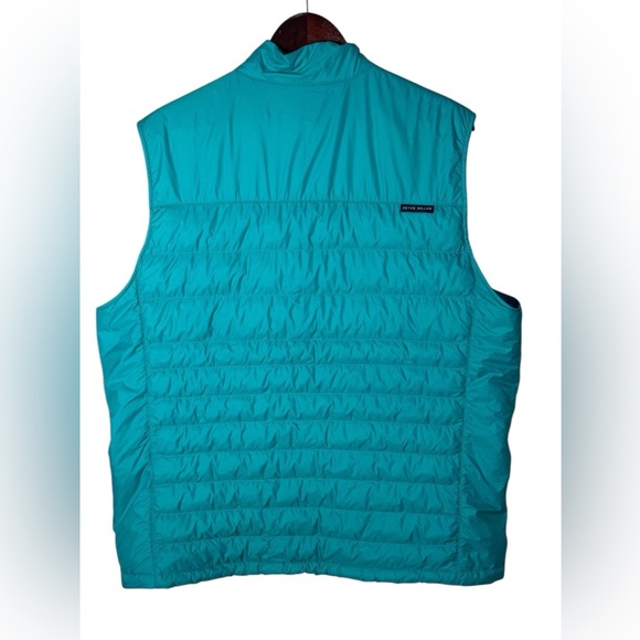 Peter Millar Crown Elite Light Quilted Puffer Men's XL Billard Full Zip Vest - Picture 7 of 16